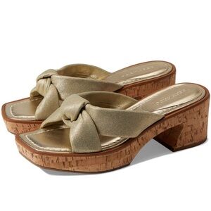 Bernardo Jolie Gold Knot Sandals